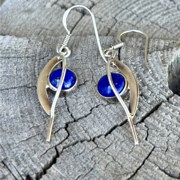 SET! Lapis Lazuli Necklace & Earrings - Picture 2 of 15